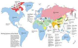 Check Out This Map Of The Writing Systems Still In Use In The World Today
