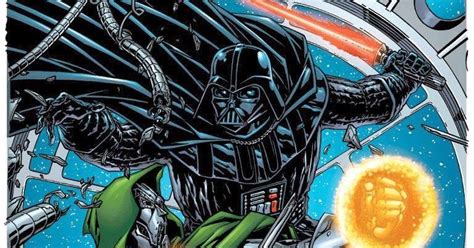 Marvel Comics Of The 1980s Doctor Doom Vs Darth Vader By Jim Caliafore