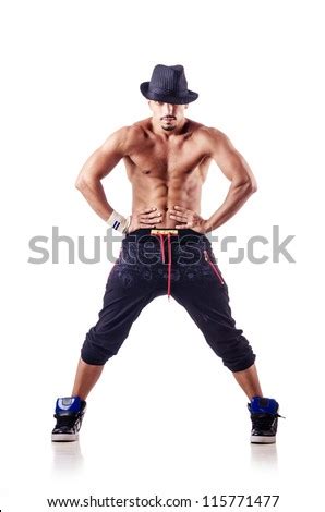 Muscular Sexy Naked Man Dancing Studio Stock Photo 100798882 Shutterstock