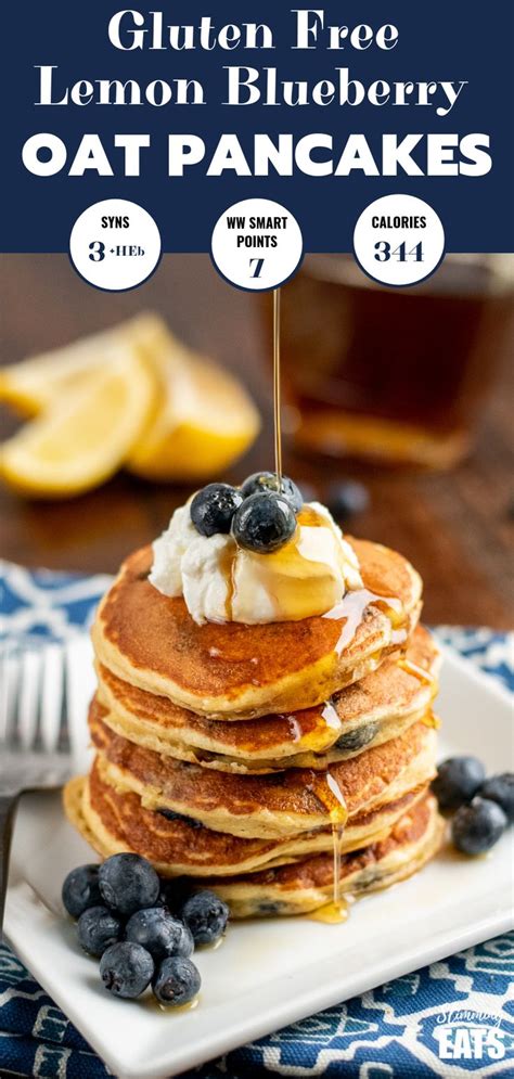 Low Syn Lemon Blueberry Oat Pancakes Start Your Day With This