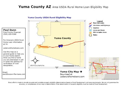 Usda Rural Development Guaranteed Home Loan Map For Yuma County