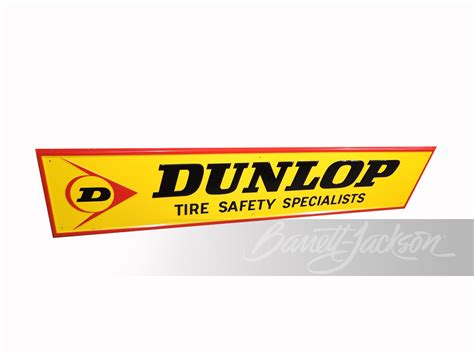 Vintage Dunlop Tire Safety Specialist Tin Sign