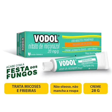 Vodol mg g caixa com bisnaga com g de creme de uso dermatológico P Vodol