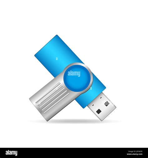 Illustration Of A Usb Flash Drive Isolated On A White Background Stock