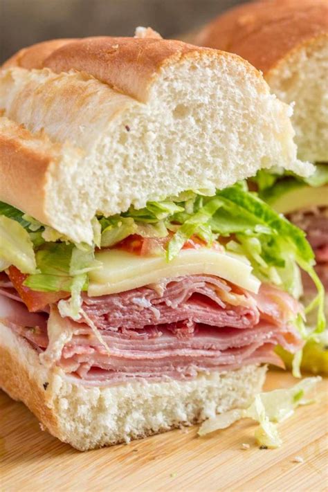 A Delicious And Easy Homemade Italian Sub Sandwich Recipe Loaded With