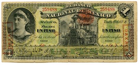 Peso El Banco Nacional De M Xico Federal District De Mexico Numista