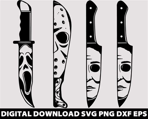 horror movie svg file michael myers knife svg horror svg halloween svg file for cutting machines