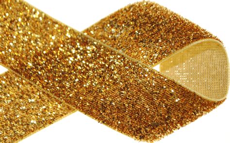 1 Gold Glitter Ribbon Glitter Ribbon Gold Glitter Glitter