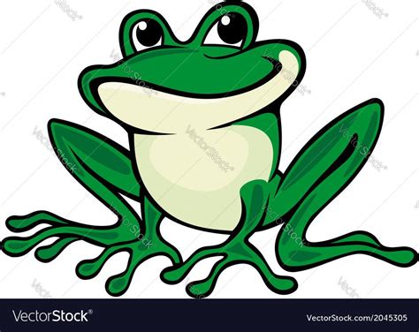 Green Frog Vector Image On Vectorstock Tree Frog Tattoos Frog