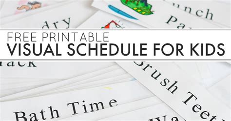 Free Printable Daily Visual Schedule And Next Comes L