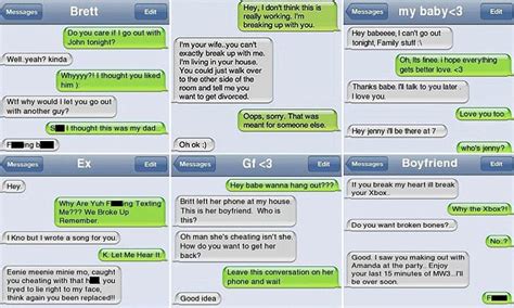 Texts Capture The Moment Cheaters Were Caught Out Daily Mail Online