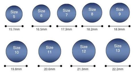 Ring Sizes Ring Sizes Chart Engagement Ring Diamond Size Measure