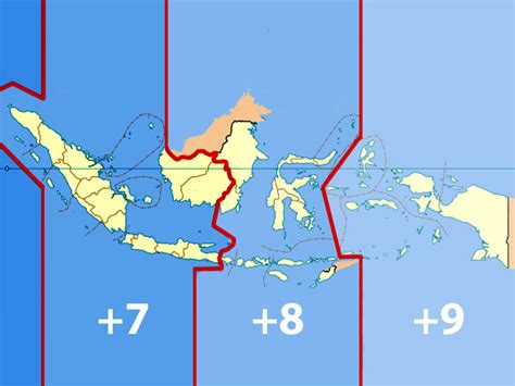 Gambar Pembagian Waktu Wilayah Indonesia Lentera Geografi Gambar Peta