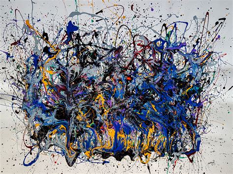 Reversion Style Of Jackson Pollock Painting By Retne Artmajeur