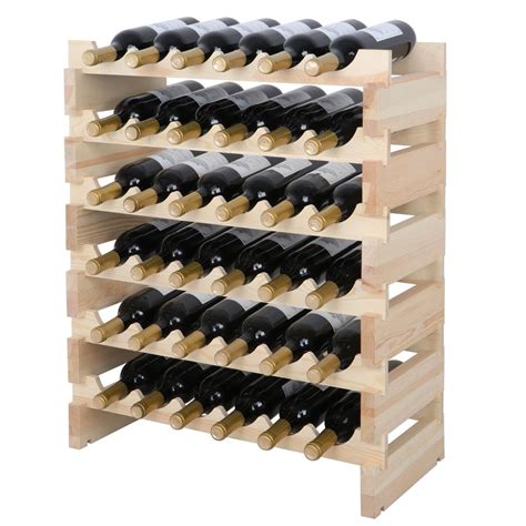 Zenstyle 36 Bottle Stackable Modular Wine Rack Small Wine Storage Rack