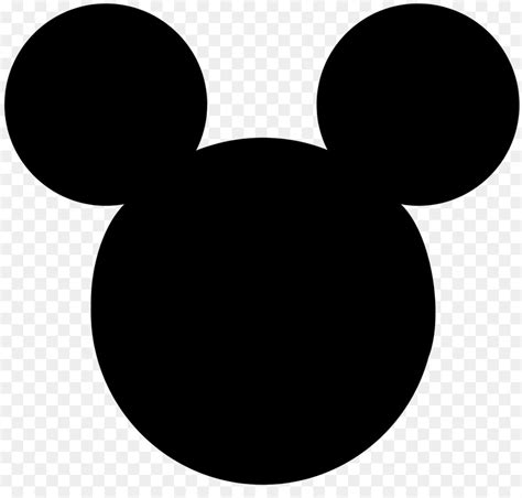 Black And White Pattern Picture Of Mickey Mouse Ears Png Download