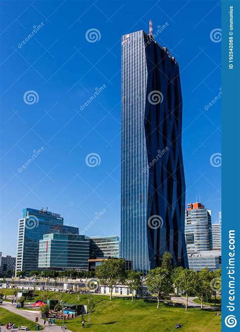 Donau City Skyscrapers Buildings And Dc Tower Of Danube City In Vienna