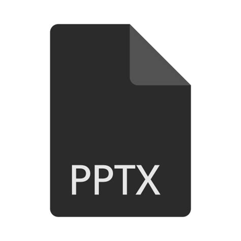 Pptx File Extension Format Icon Free Download