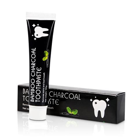 Bamboo Charcoal Toothpaste 105g Paper Box All Side Shows English Buy