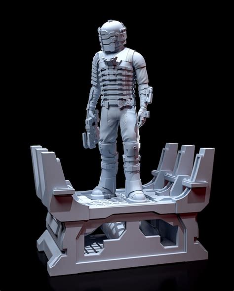 Dead Space Isaac Clarke Figure Or Bust With Swappable Heads Etsy