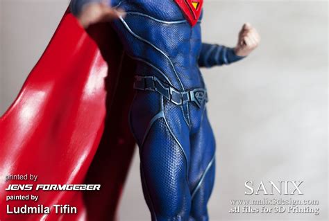 Superman 3d Printable Model Sanix 3d Designer