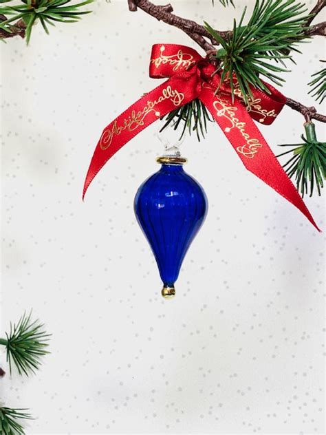Swirl Cone Ornament Xs ~ Blue Artifactually