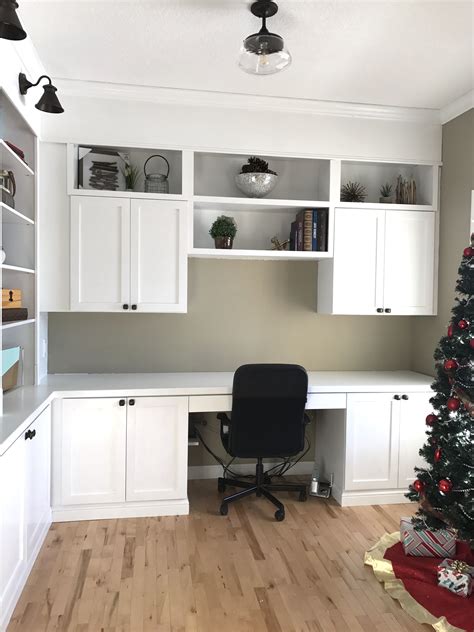 Home Office With Built In Bookcase And Desk Home Home Office With