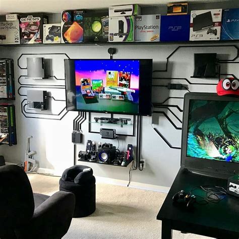 Pin By Cats Oasis On Gaming Rooms And Pc Builds Boys Game Room Gamer