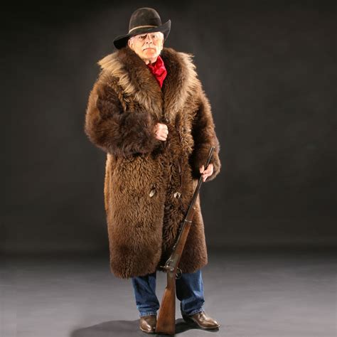 natural buffalo fur coat full length custom tailored handmade in usa mens fur coat