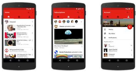 Youtube Mobile App Redesigned Adds Three New Tabs Techerina