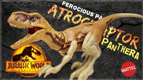 2022 Mattel Jurassic World Dominion Ferocious Pack Atrociraptor Panthera Review Youtube