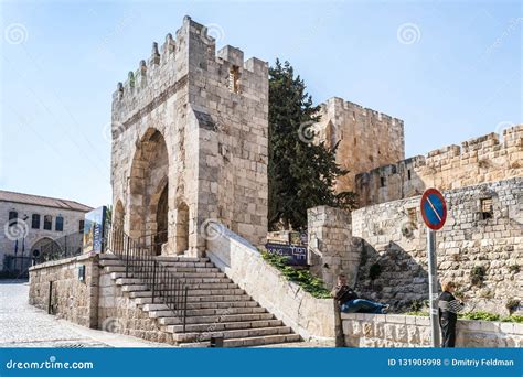 The Main Entrance To The Tower Of David Near Jaffa Gate In The Old City
