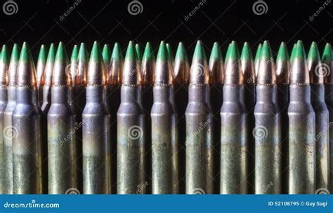 Green Bullets Stock Image Image Of Grey Cartridges 52108795
