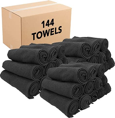 16x27 Inches Black Bleach Proof Salon Towel 100 Cotton Beauty Salon