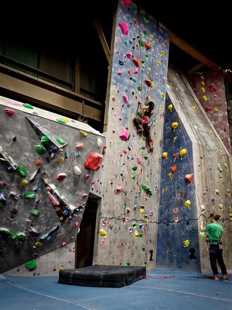 Indoor Rock Climbing Gym In Cleveland Ohio Editorial Photography