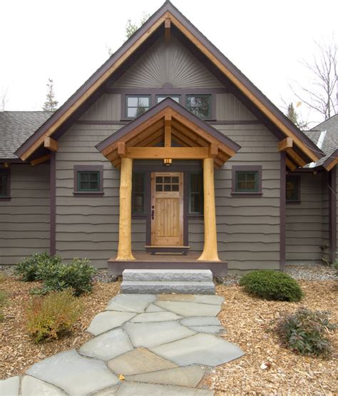 Unique Hybrid Of Conventional Timber And Log Framed Home Rustic
