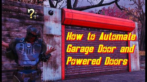 Fallout 76garage Door And Powered Door Tutorial Youtube