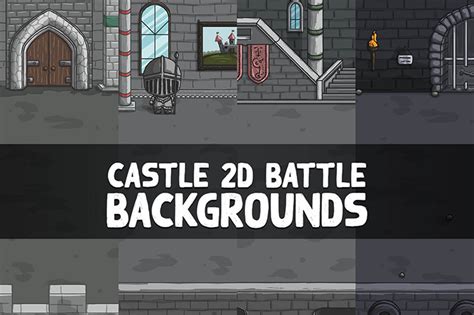 Castle Battle Game Backgrounds By Free Game Assets Gui Sprite Tilesets