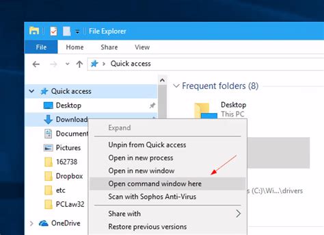How To Bring Open Command Window Here Option Back In Windows 10