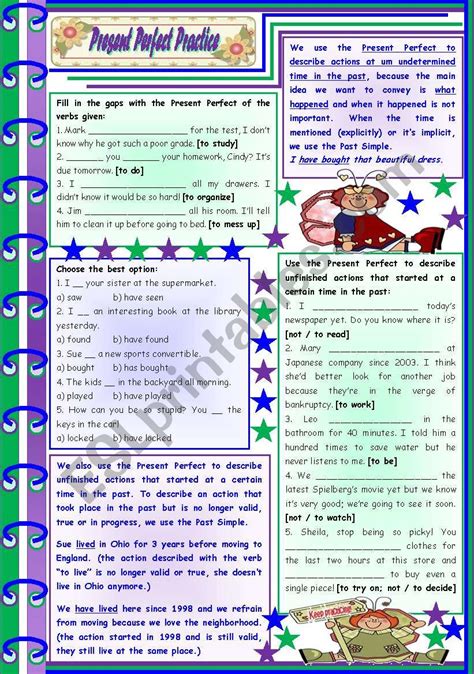 Present Perfect Practice Rules Examples And Exercises 8 Tasks Keys