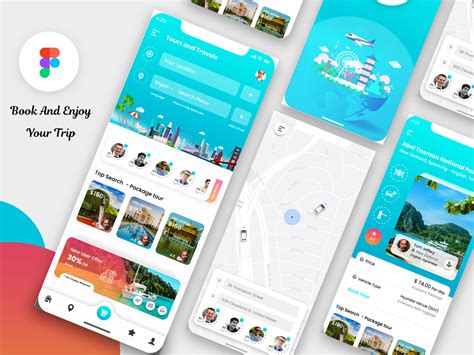 Travel Mobile App Ui Kit Uplabs