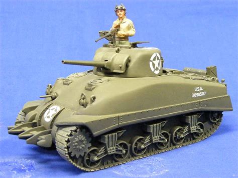 Buffalo Road Imports Sherman M4a1 Tank Military Tanks Diecast Model