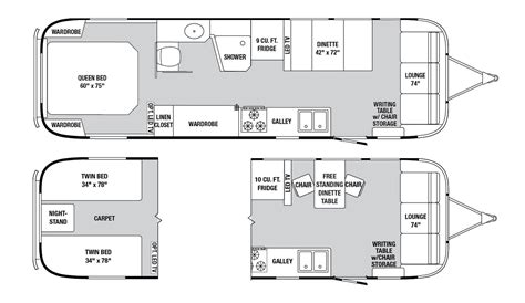 Airstream Travel Trailer Floor Plans Floorplans Click