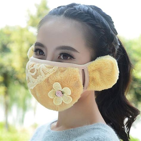 Cute Carton Design Breathable Soft Warm Mouth Mask Dustproof Protective Mask Winter Cycling
