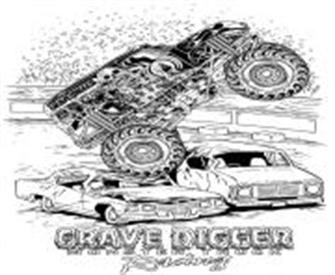 grave digger monster jam truck coloring pages printable