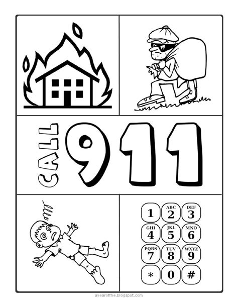 911 Coloring Page Teaching Pinterest Coloring Pages Coloring And
