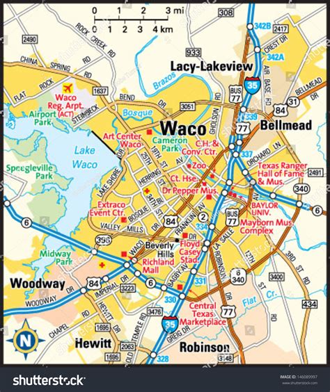 Printable A Map Of Waco Texas Printable Maps Online