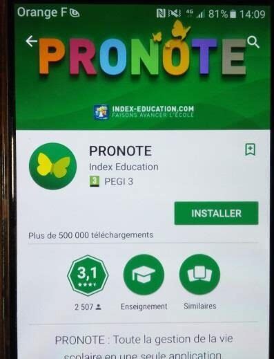 Installer pronote sur téléphone portable  Actualités  A la une