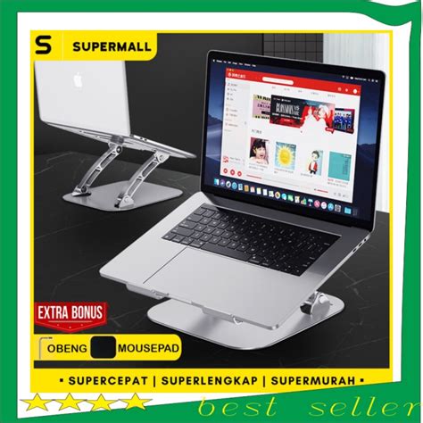 Jual Supermall Laptop Stand Aluminium Dudukan Laptop Holder Meja