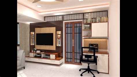 Living Room And Kitchen Design For 1 Bhk Flat Sketchup